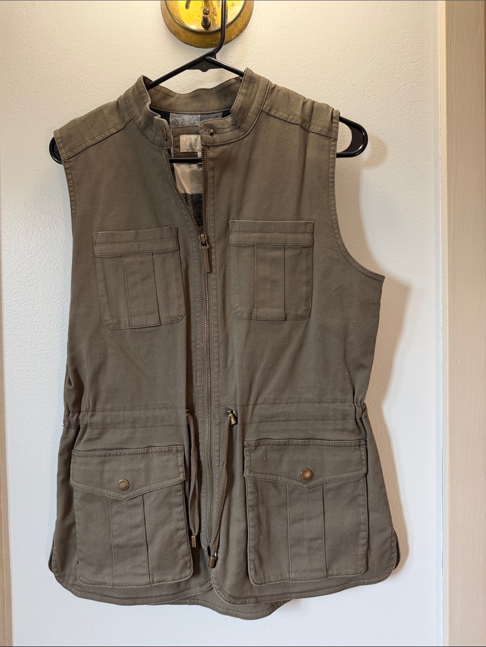 Gander Mountain Olive Utility Zip Vest